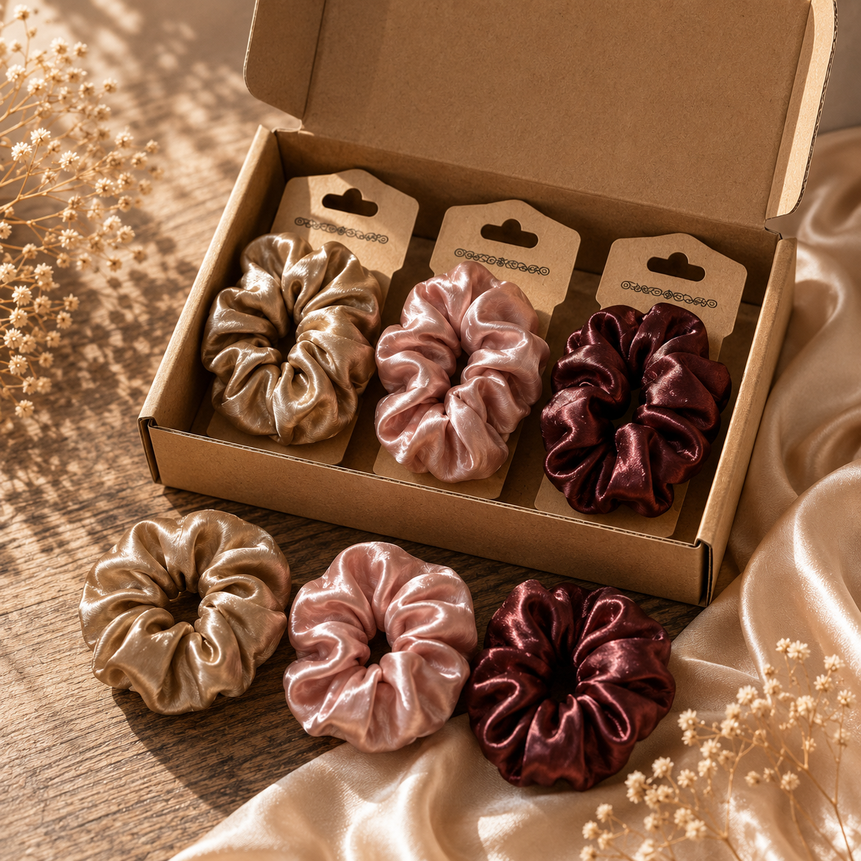 Scrunchie aus Seide